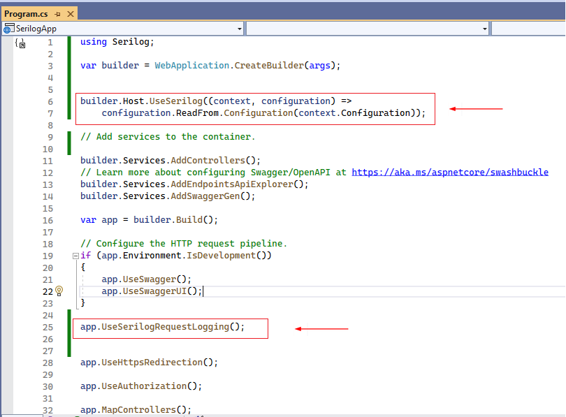 Structured Logging using Serilog in ASP.NET Core 7.0